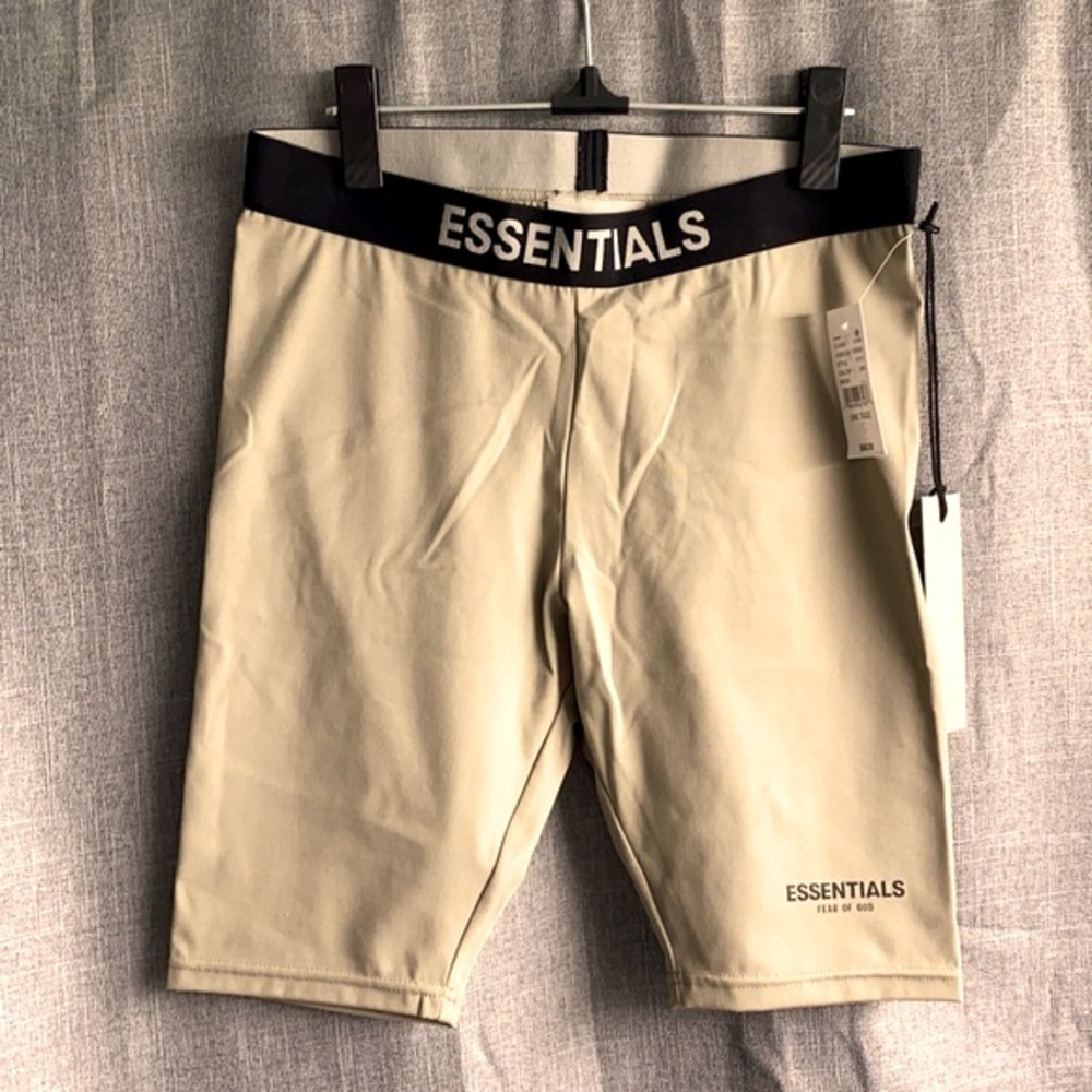 FOG Essentials Athletic Biker Shorts in Moss